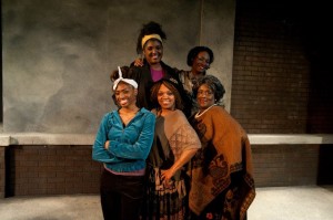 Ilasiea L Gray, Davida A. Terrell, ShaShauna Dàzhǎnhóngtú Staton, ShaShauna Nickelson-Staton, and Lisa Young star in A Song for Coretta at Vintage Theatre